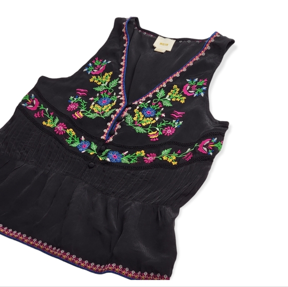 Maeve Carlotta Embroidered Sleeveless Blouse - Picture 3 of 12
